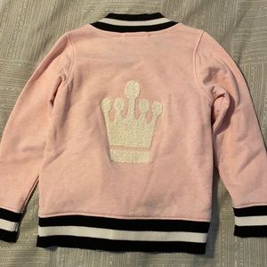 NWT Monica + Andy pink princess/crown jacket (4T); 95% organic cotton